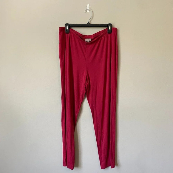 J.Jill Women's Large Wearever Collection Slim Ankle Soft Lounge Comfy Pants Red - Picture 1 of 16